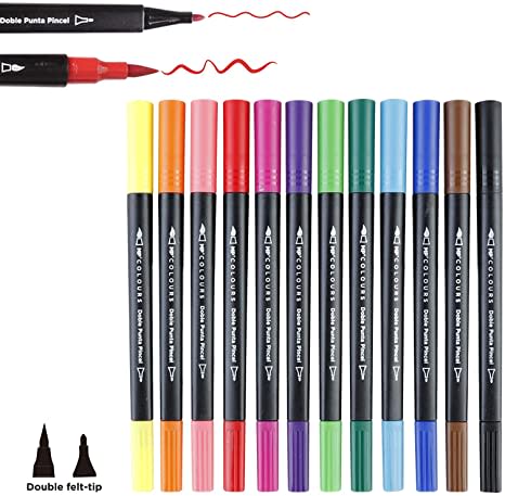 Set de Plumones Dual Brush Lettering 12Und - Madrid Papel 2