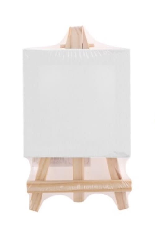 Atril + Bastidor Mini Para Oleo Y Acrílico 15x15cm - Artix1