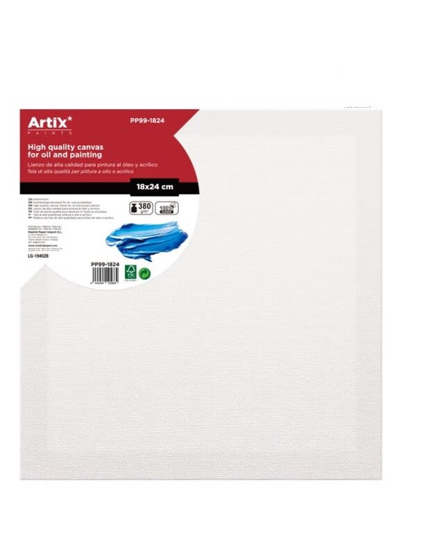 Bastidor de Oleo Y Acrilico 18x24x3.5cm 380G/m Marca Artix1