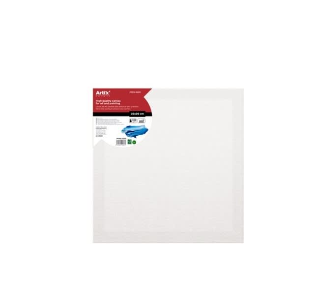 Bastidor de Oleo Y Acrílico 20x20x3.5cm 380G/m Marca Artix 1