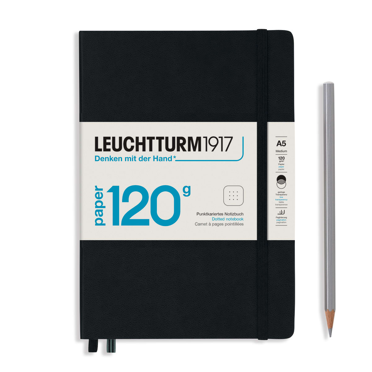 Libreta leuchtturm1917 120G Edition A5 203P Puntos, Black1