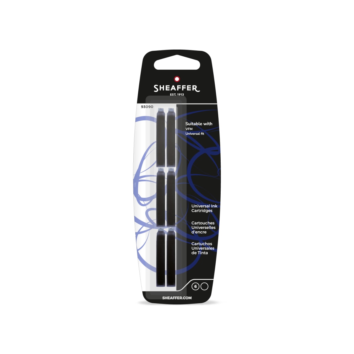 Cartucho Sheaffer Vfm/Universal Negro (SHFER)1
