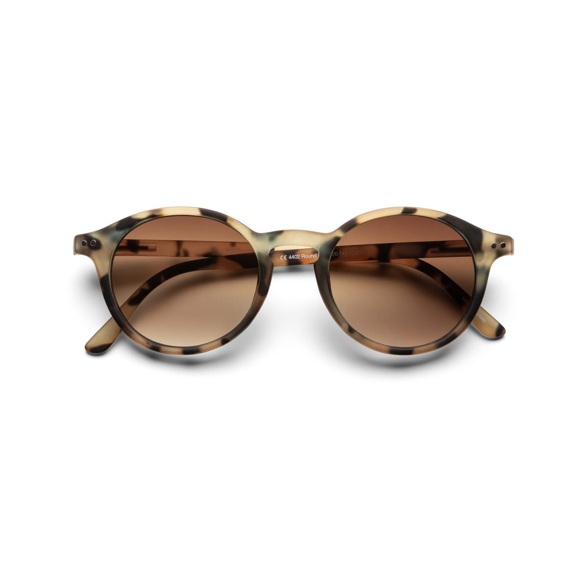 B+D Round SUN - MATT SANDY TORTOISE1