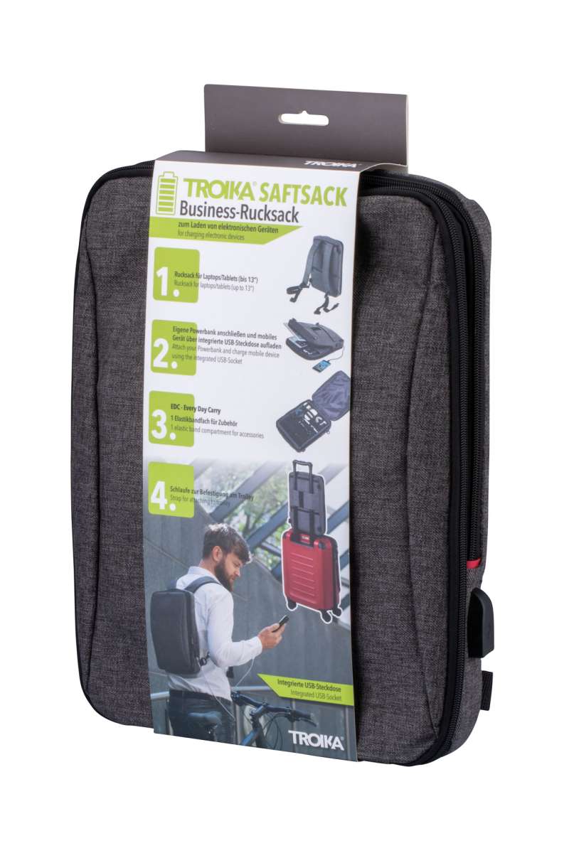 Mochila para negocios TROIKA SAFTSACK10