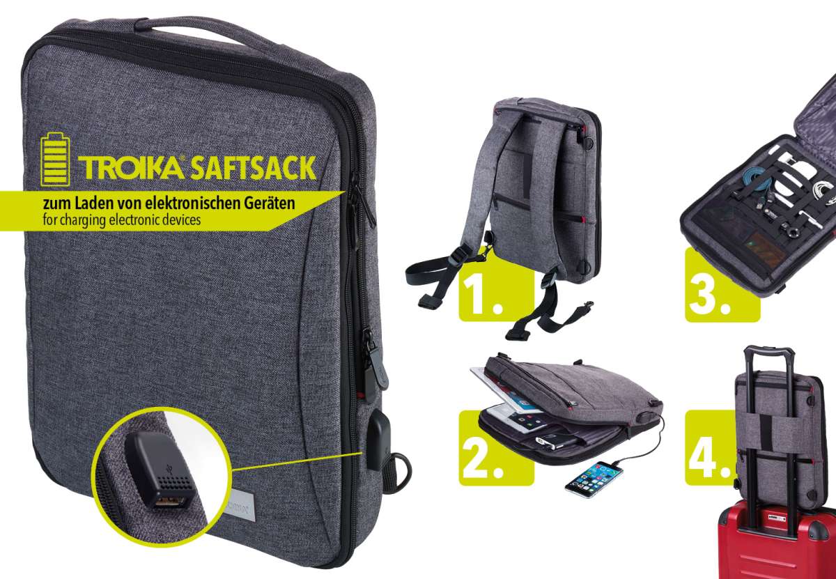 Mochila para negocios TROIKA SAFTSACK6