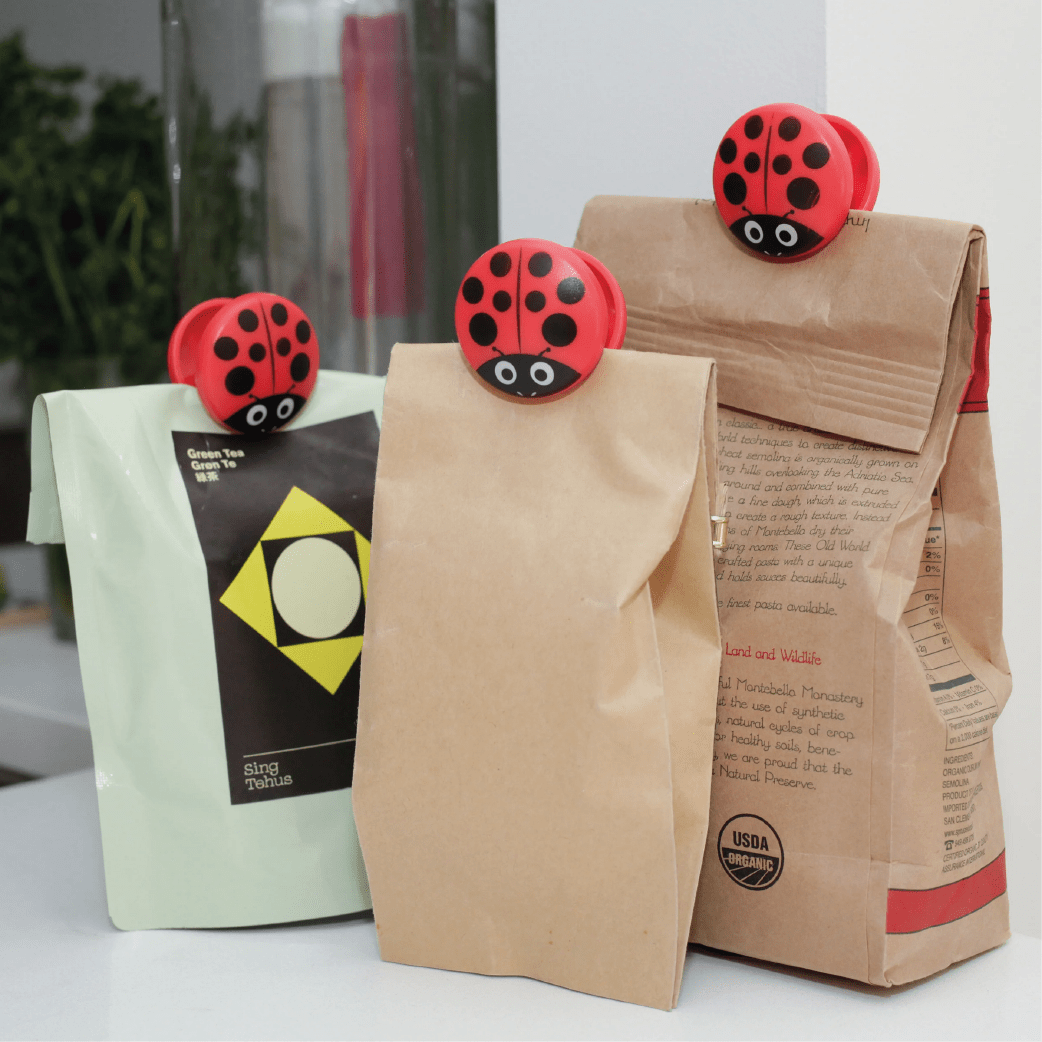 Set De 6 pinzas y Clips Kikkerland  De Bolsa Chinitas3