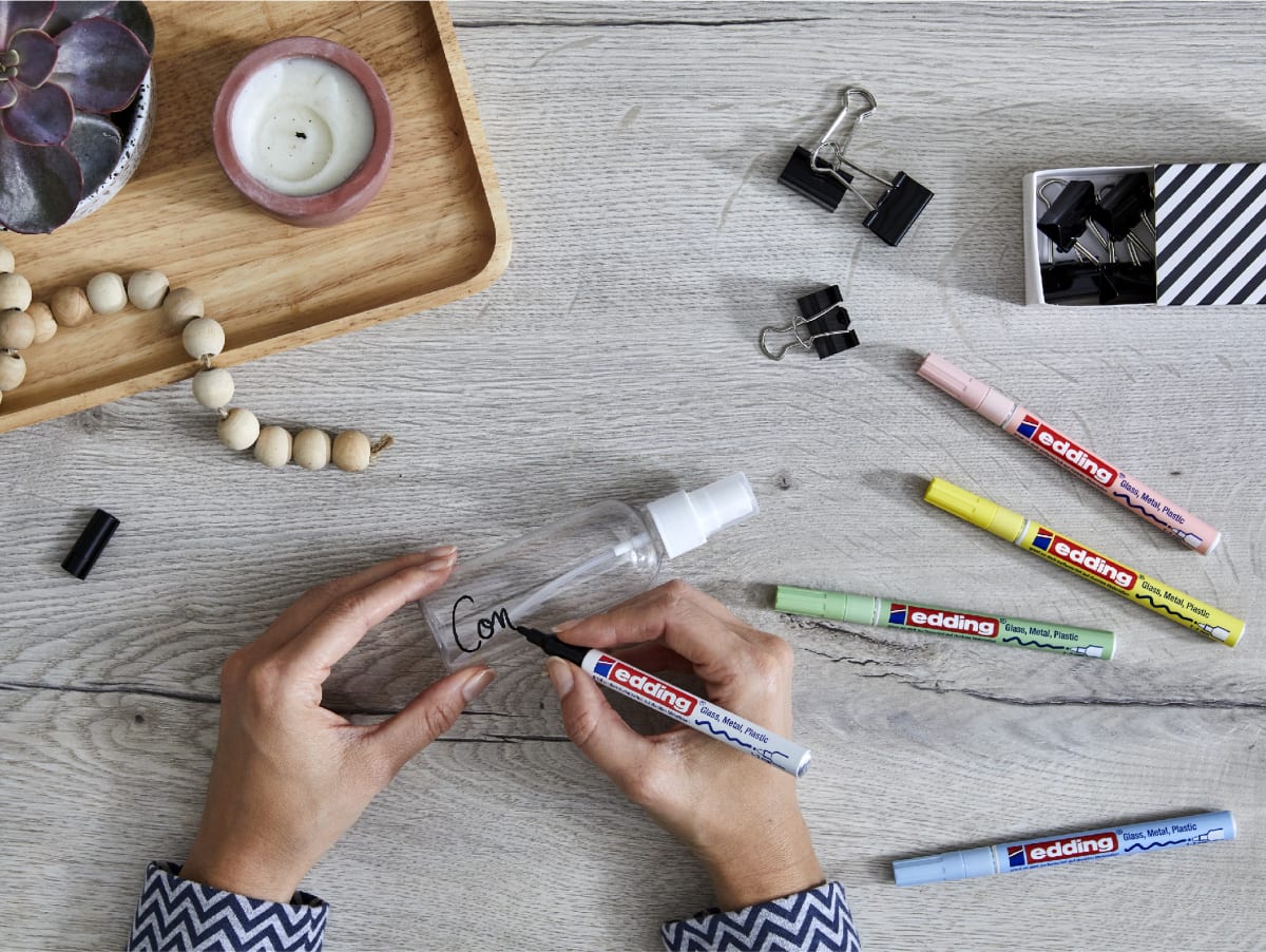 Marcador Óleo Permanente Edding E-751 Azul Claro3