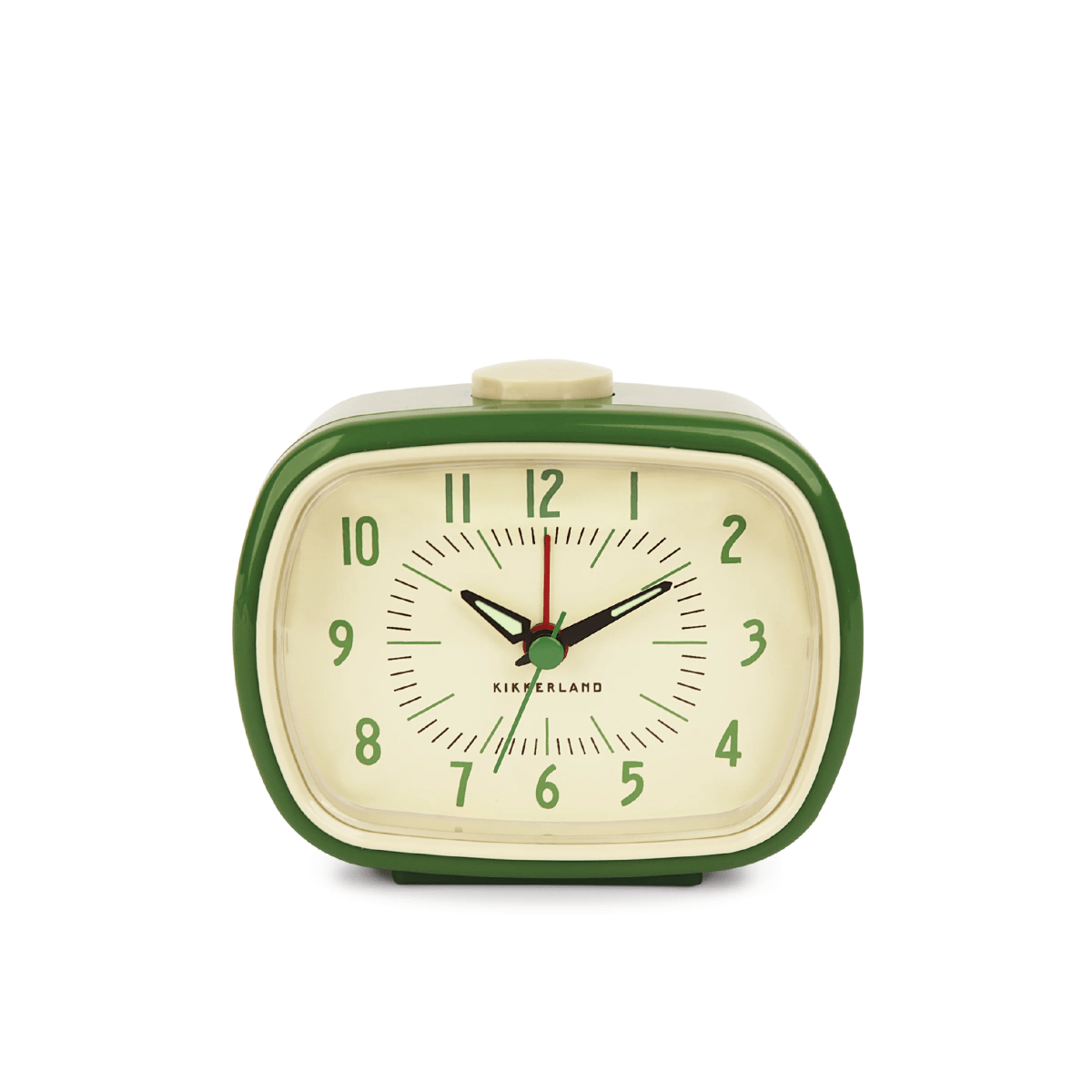 Reloj Despertador Kikkerland  Retro Verde1
