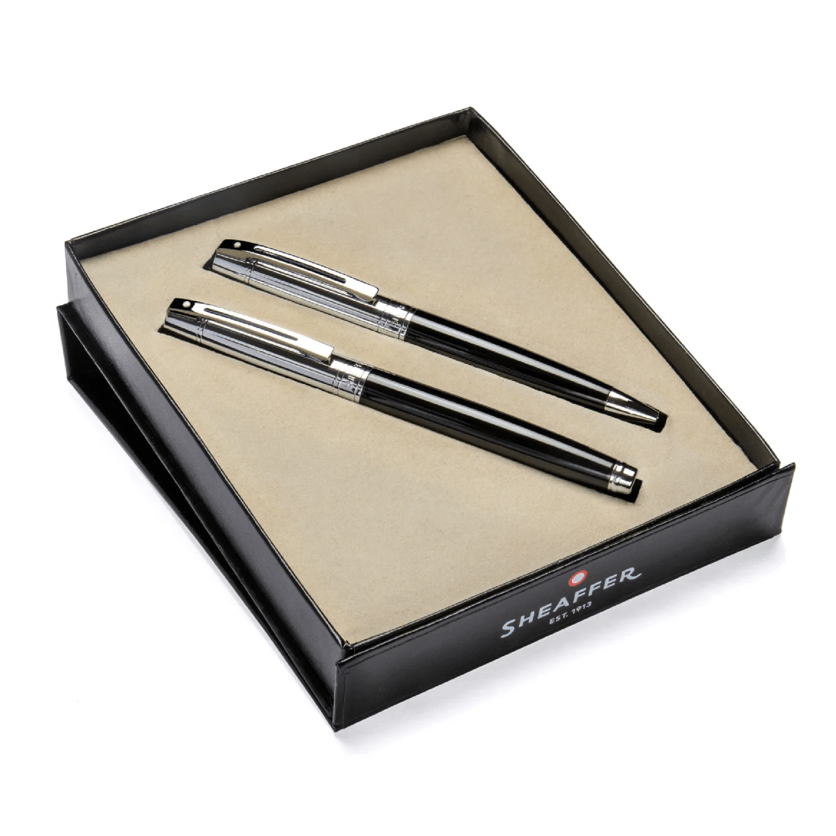 Set Sheaffer Serie 300 Bolígrafo y Pluma E9314 Negro Glossy Pluma M2