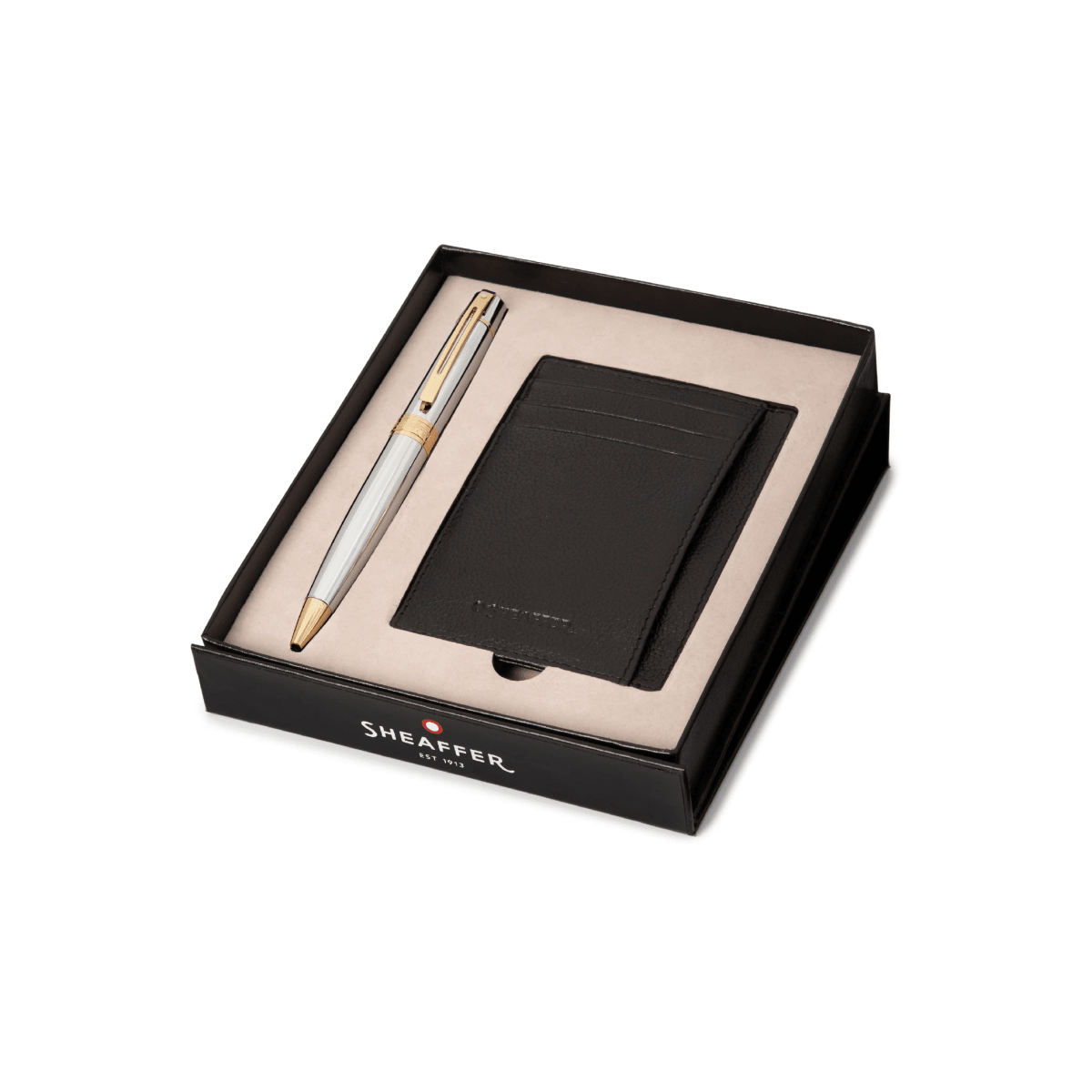 Bolígrafo Sheaffer S300 G9342 Cromo brillante GT + Portatarjetas de Crédito2