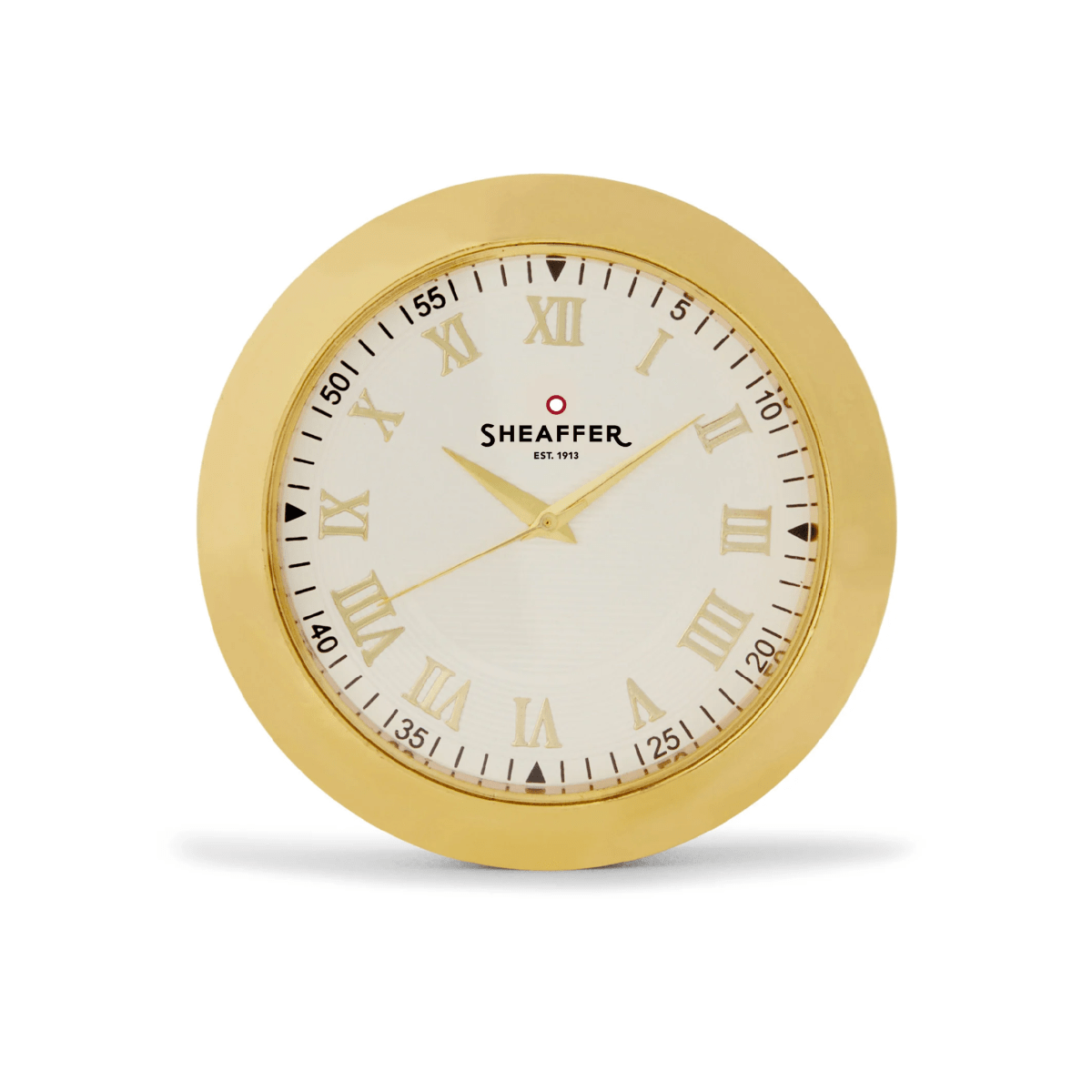 Bolígrafo Sheaffer S300 G9342 Cromo Brillante GT + Reloj de mesa chapado en Oro5