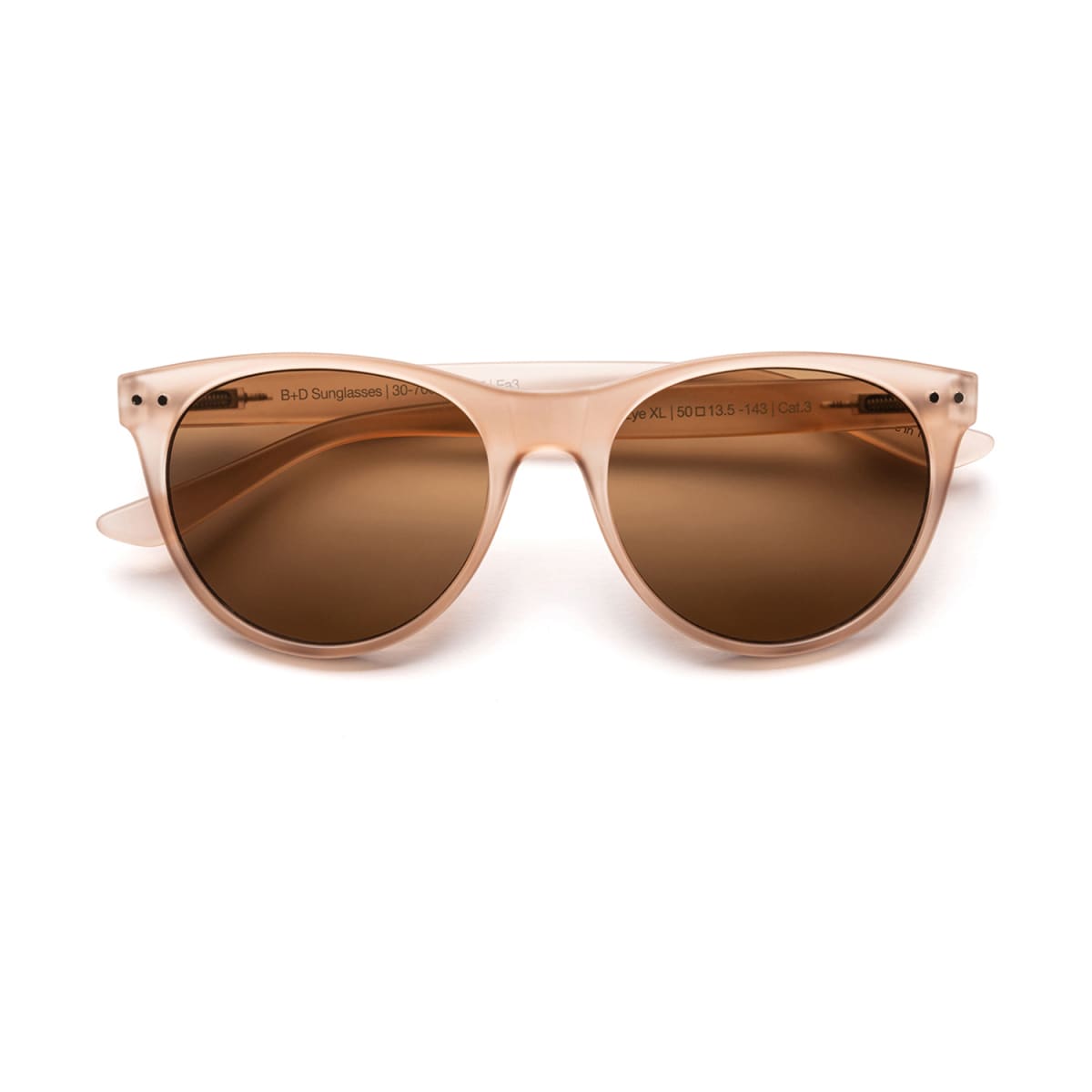 B+D Cat Eye SUN XL - MATT-NUDE1