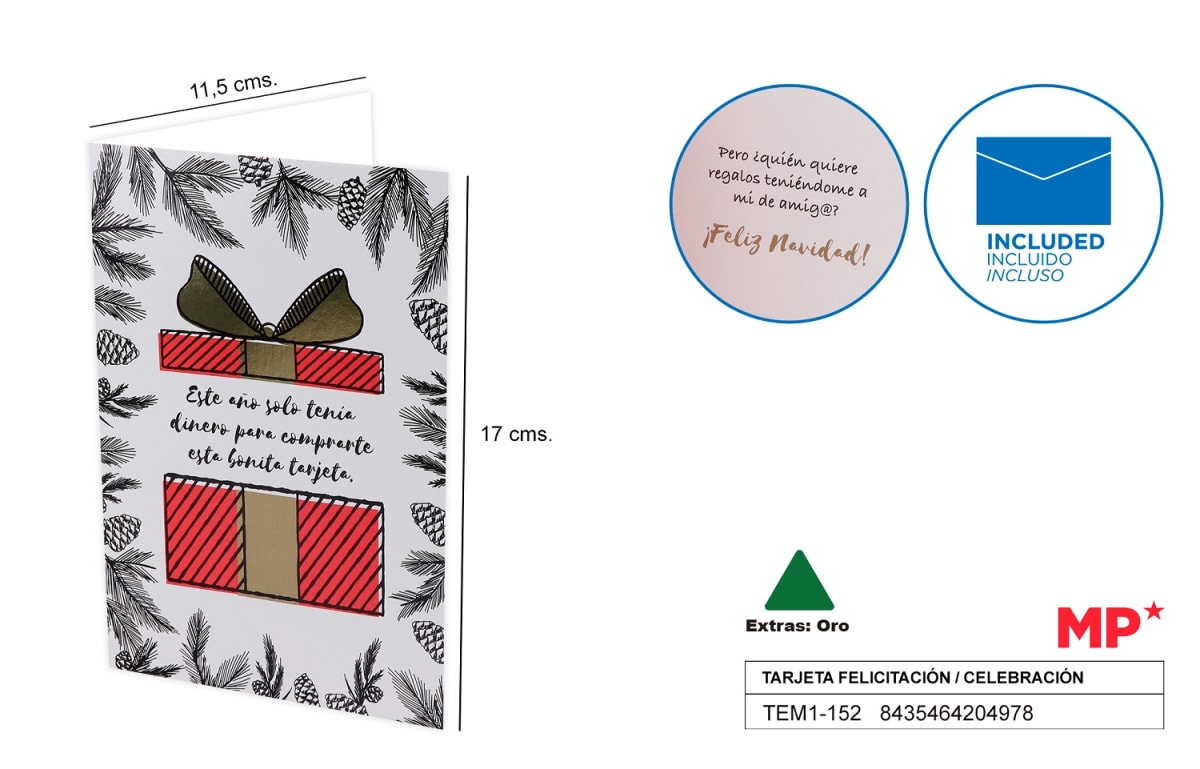 Tarjeta Felicitación / Celebración 11.5 X 17 cm (MP)7