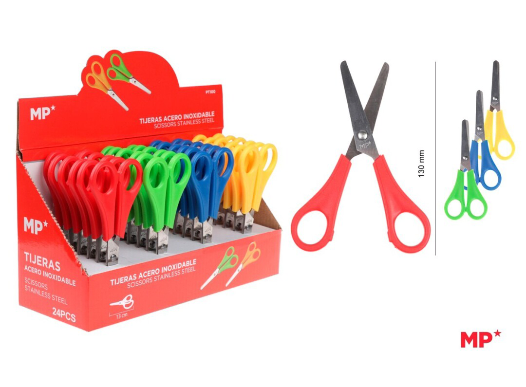 Tijera Escolar Pequeña 130mm Color Variado1