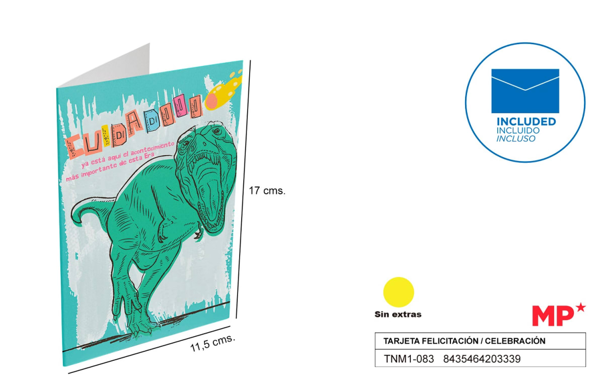 Tarjeta Felicitación / Celebración 11.5 X 17 cm (MP)11