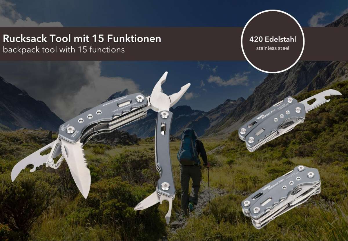 Herramienta TROIKA  (aparato multiuso) RUCKSACK TOOL9