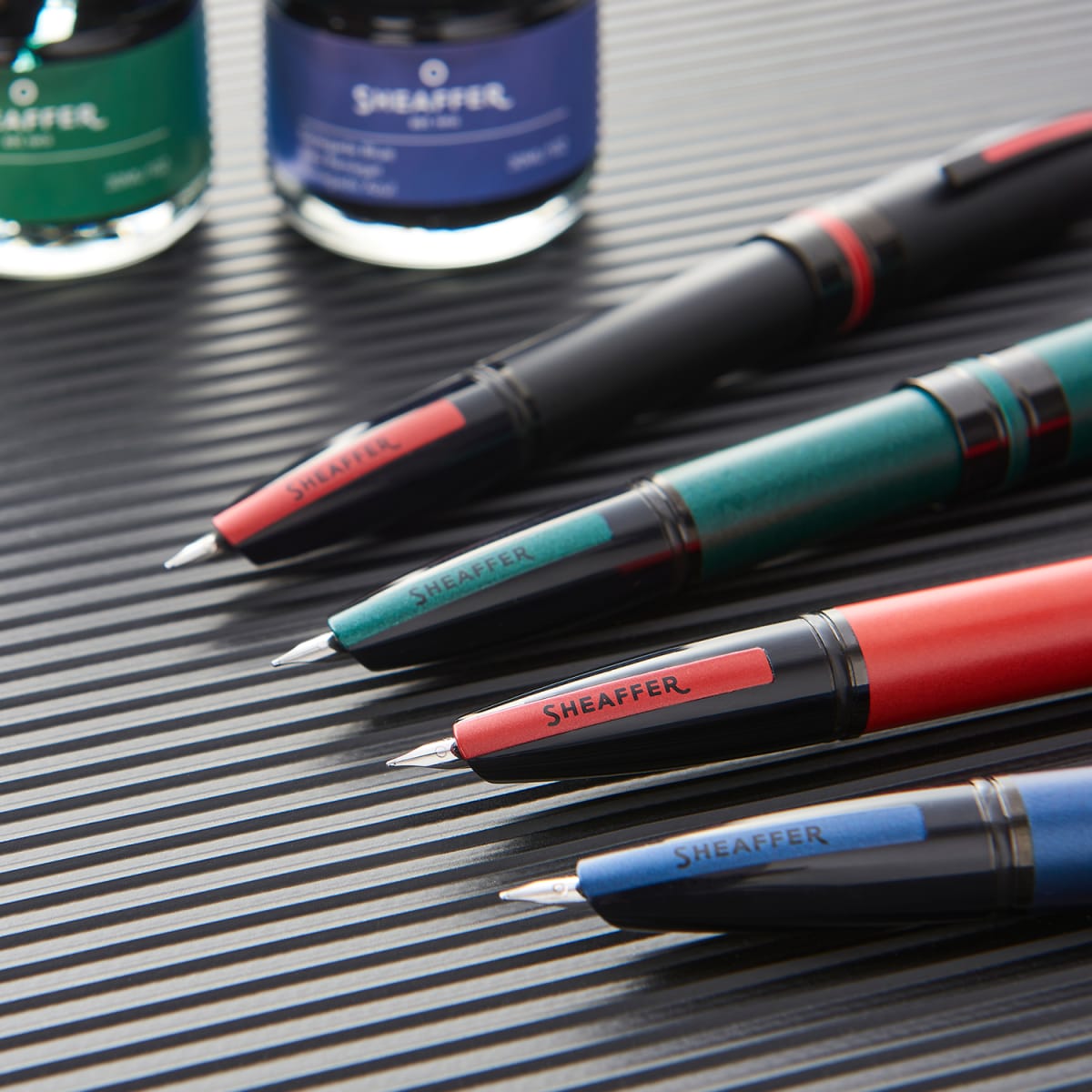 Bolígrafo Sheaffer Icon Azul_Mate detalles en PVD negro7