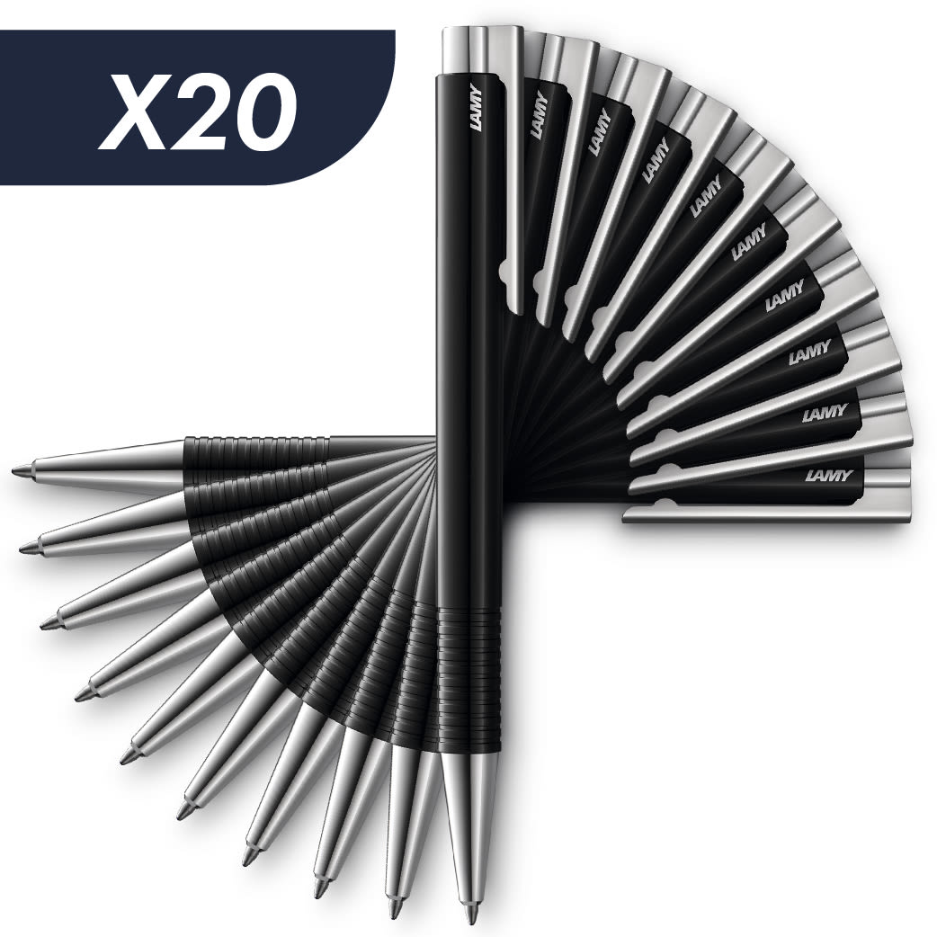 Pack 20 Bolígrafos Lamy Logo Black Para Regalos (LA)1