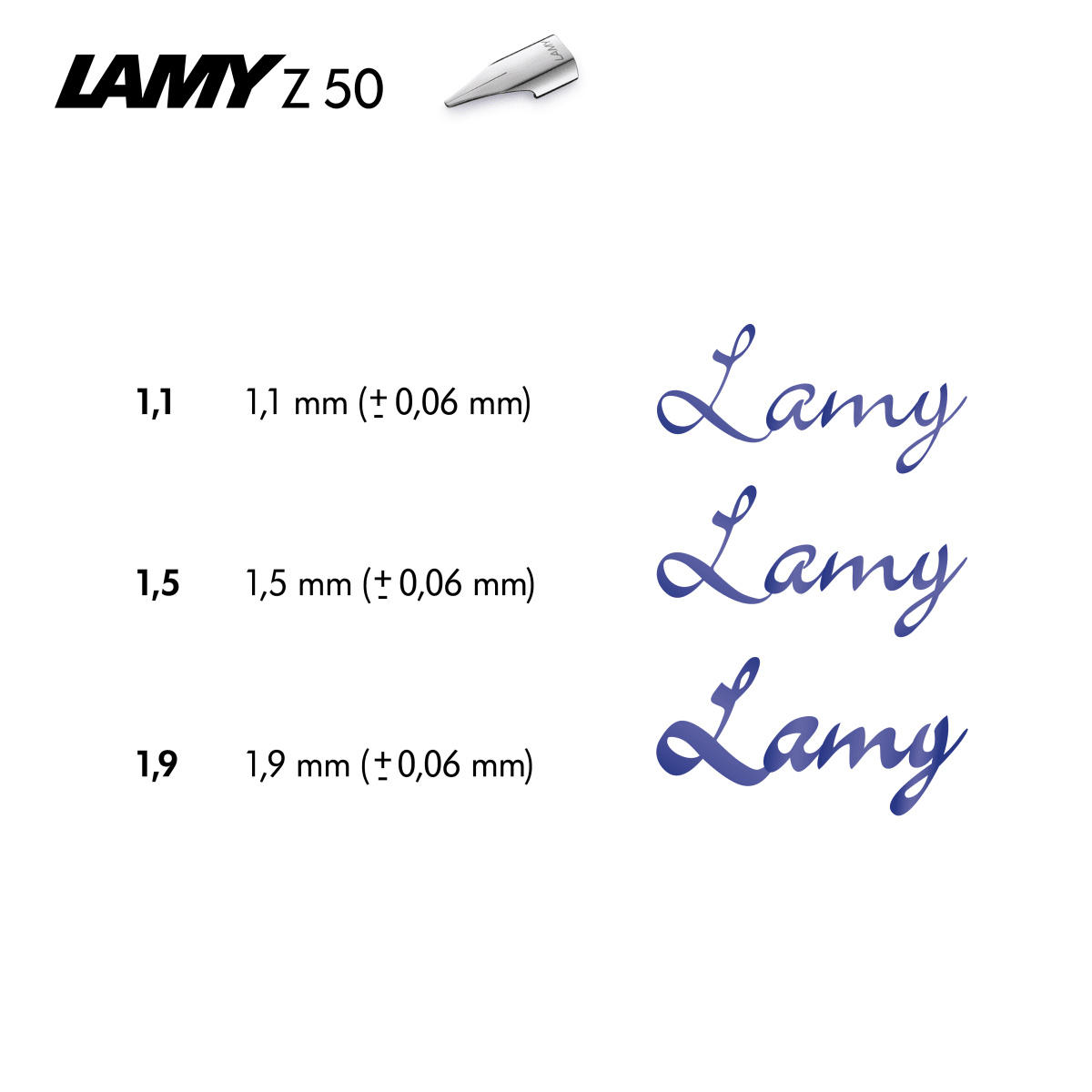 Plumin Lamy Z50 joy Acero 1,92