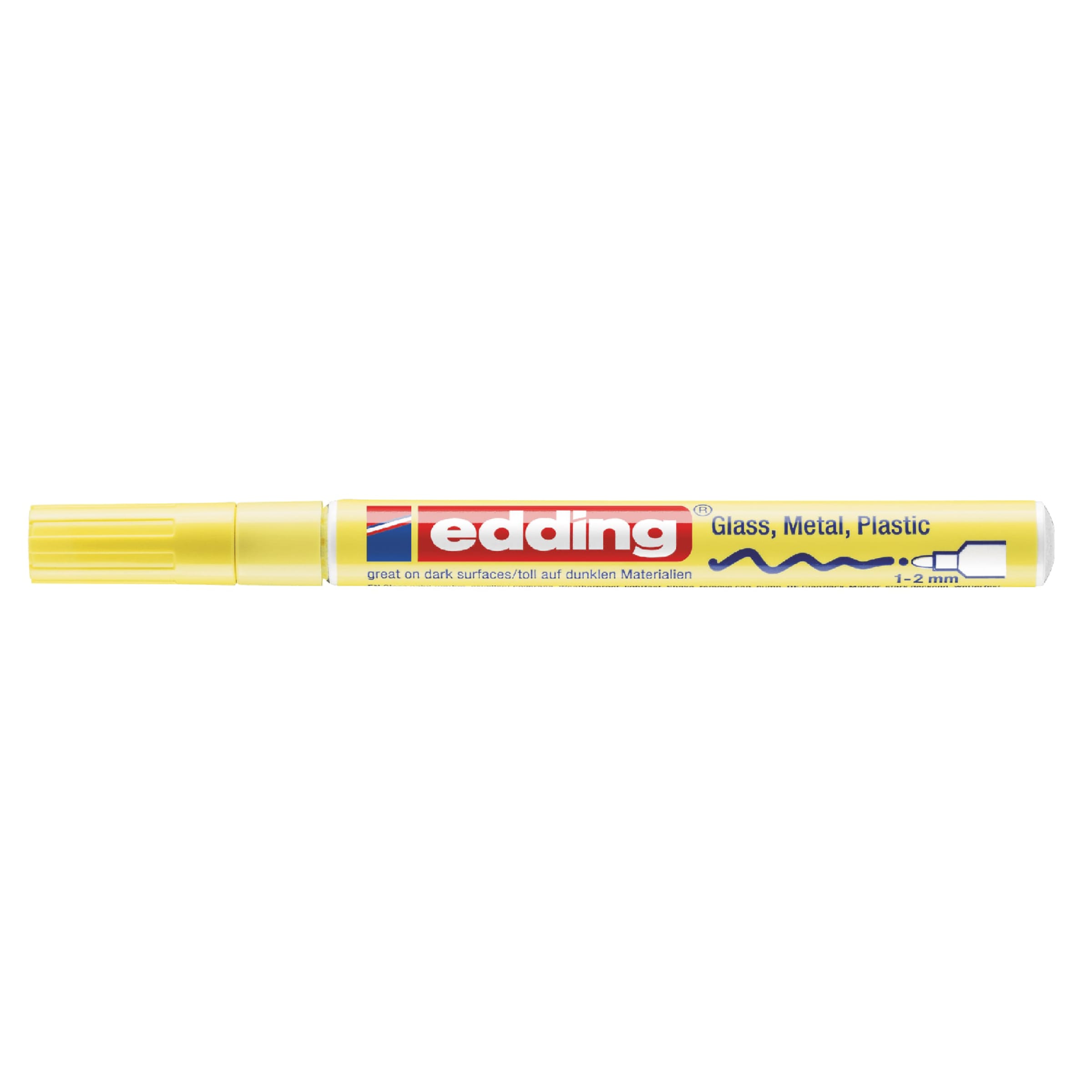 Marcador Óleo Permanente Edding E-751 Amarillo Pastel