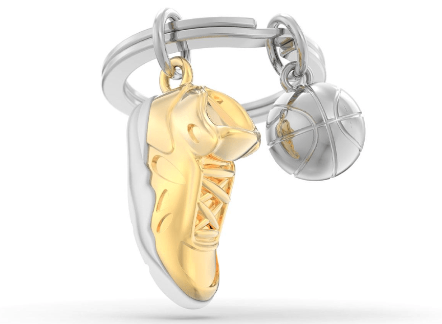 Llavero Metalmorphose zapatilla de Basquetball, pelota (MTM)