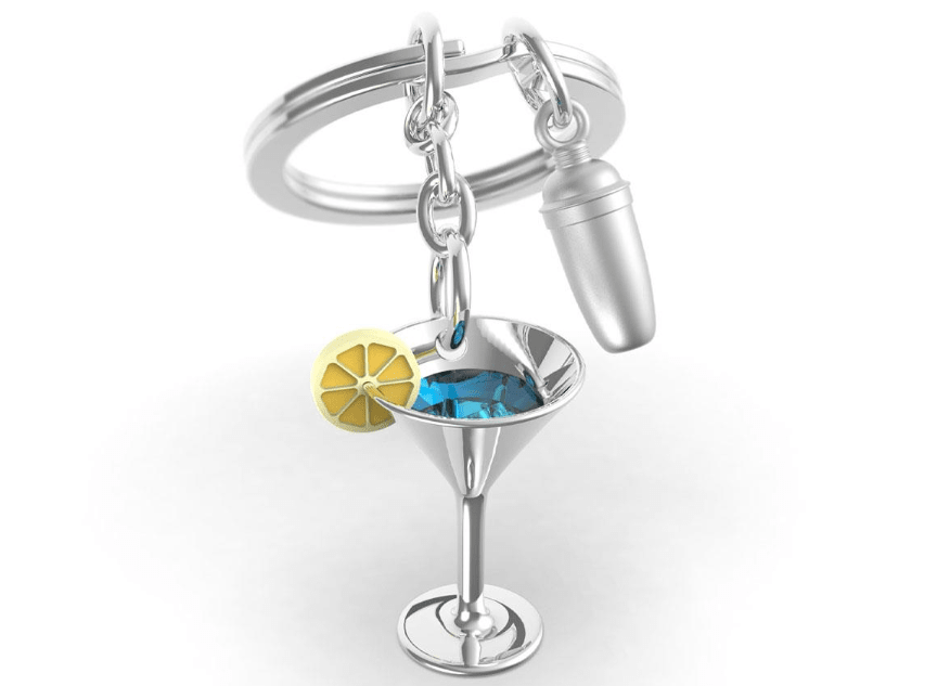 Llavero Metalmorphose Coctelera y copa (MTM)