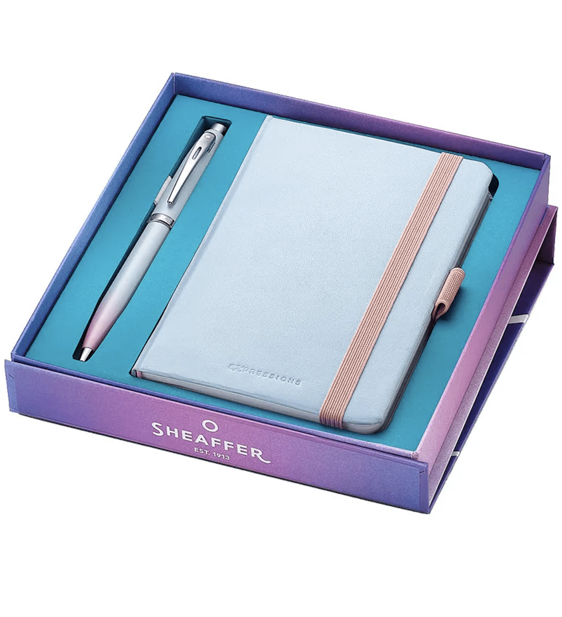 GIFTSET SHEAFFER EXPRESSIONS100 PEARLISED GRADIENT CHROME