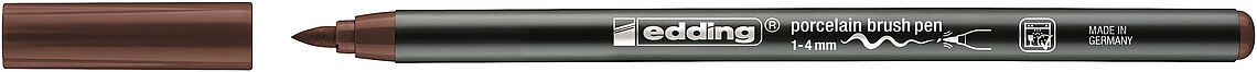 Marcador Porcelana Edding E-4200 Café