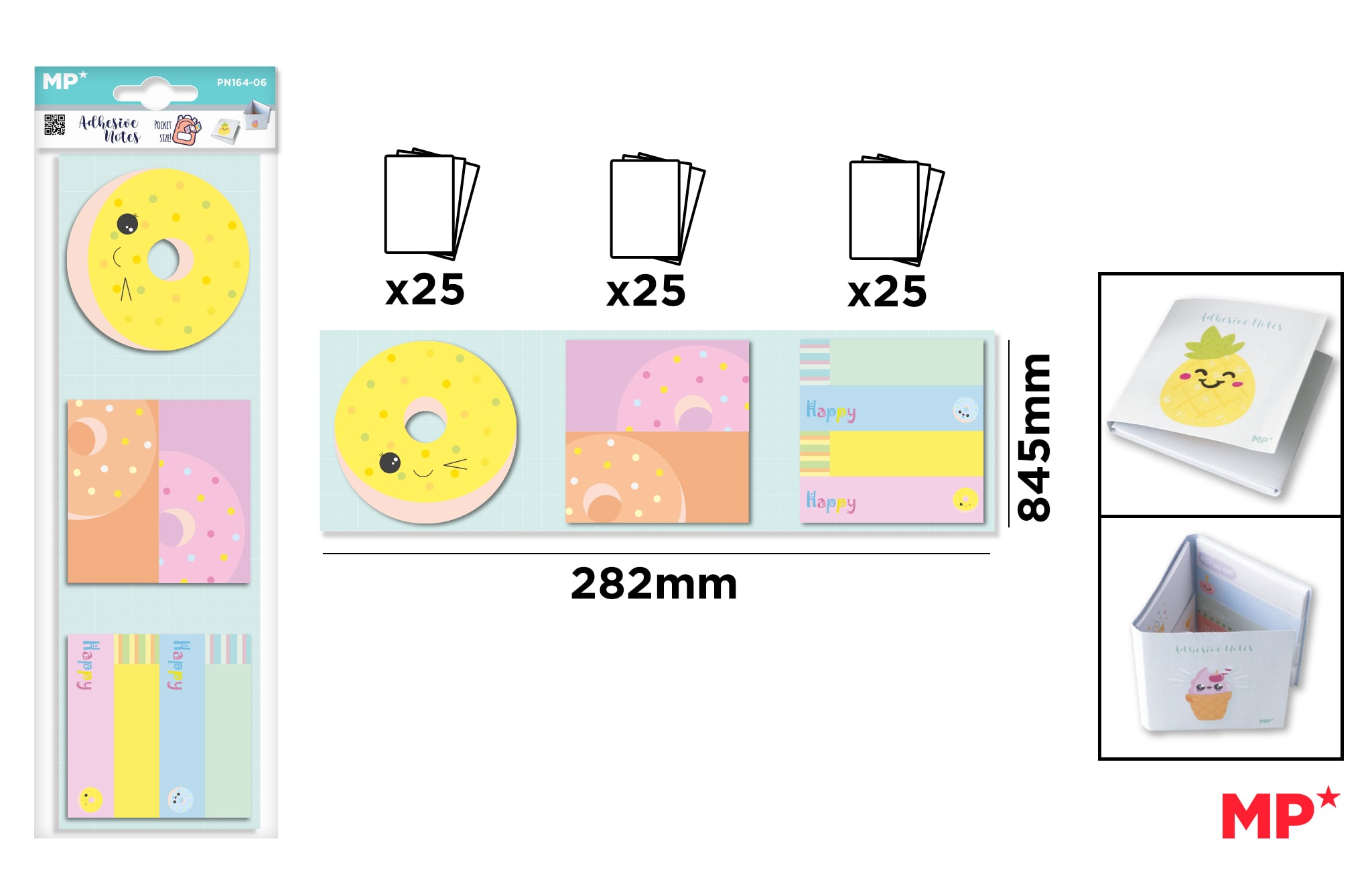 Block De Notas Adhesivas Rosquillas (MP)