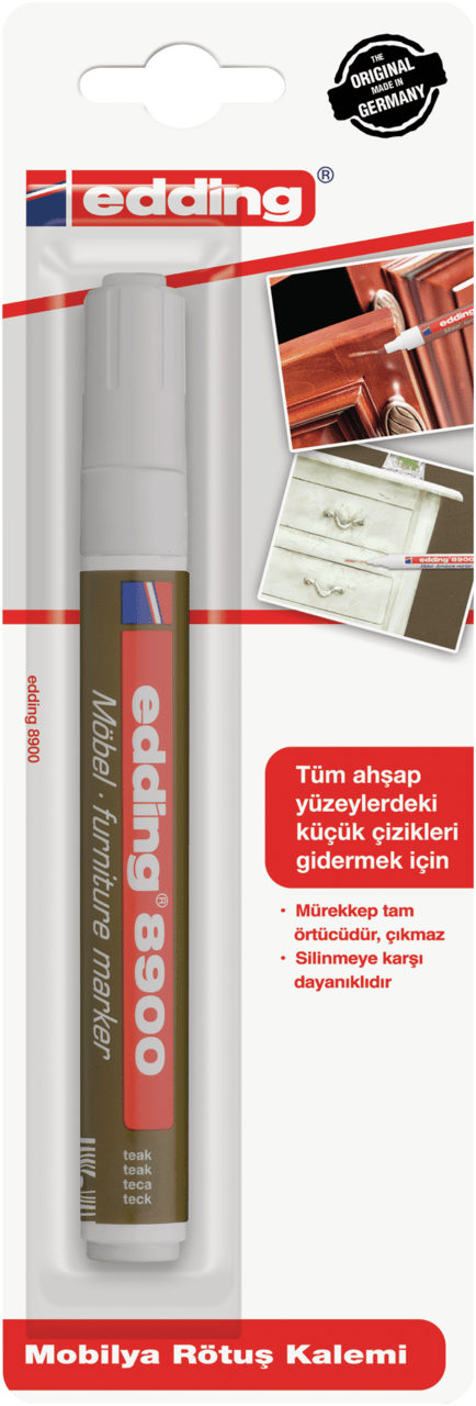 Marcador lacado para muebles Edding E-8900 Teca