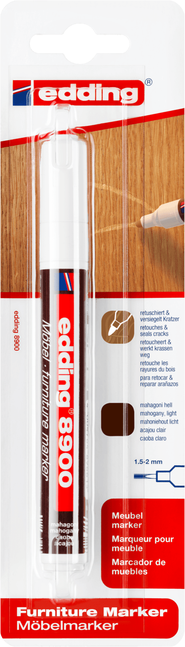Marcador lacado para muebles Edding E-8900 Caoba