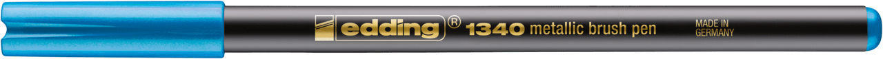 Marcador punta pincel Edding-1340 Azul metalizado