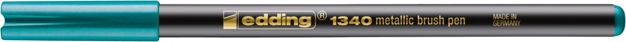 Marcador punta pincel Edding-1340 Verde metalizado