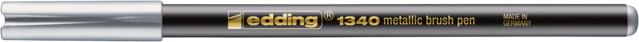 Marcador punta pincel Edding-1340 Plata