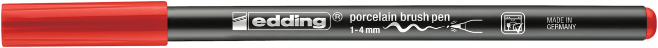 Marcador Porcelana Edding E-4200 Rojo