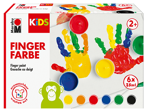 Marabu Kids set 6 u. pinta con los dedos 35 ml