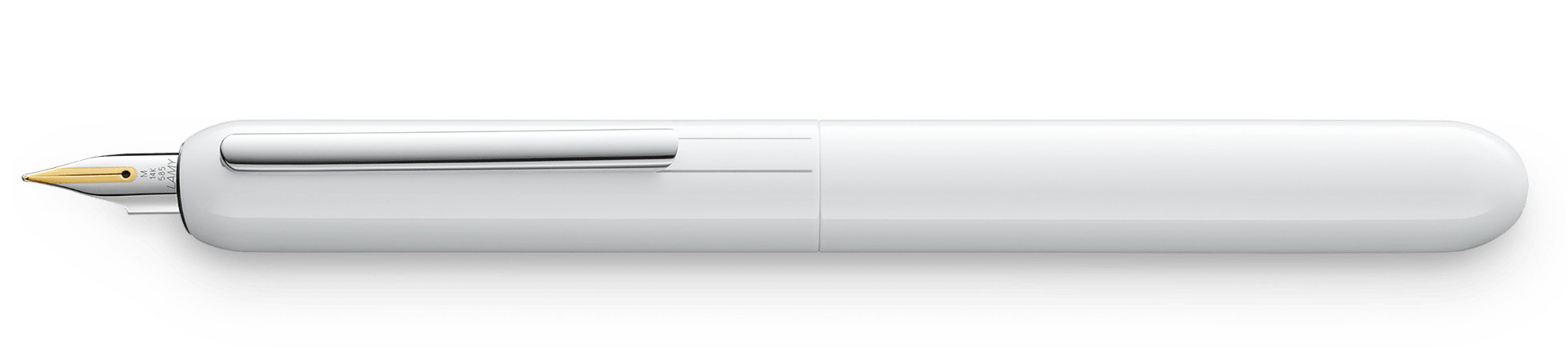 074 Pluma Dialog 3 M gold bl Pianowhite 3 M (LA)