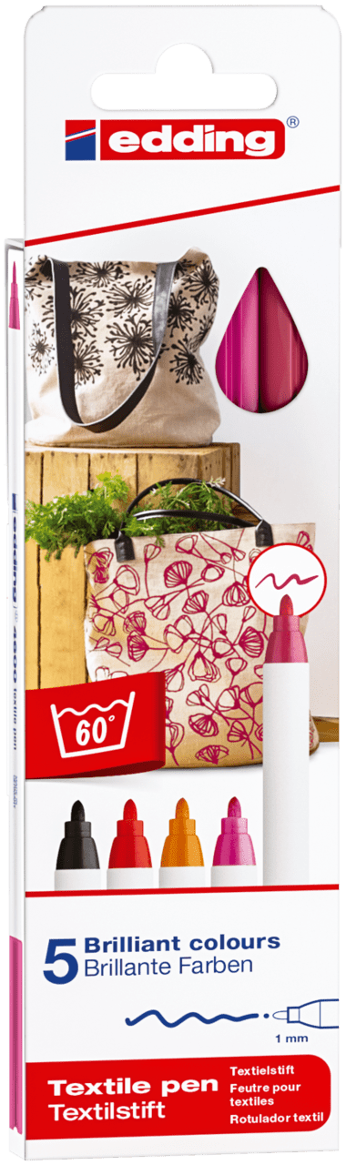 Marcador Textil, Marca Edding, Modelo E-4600/5 Surtido