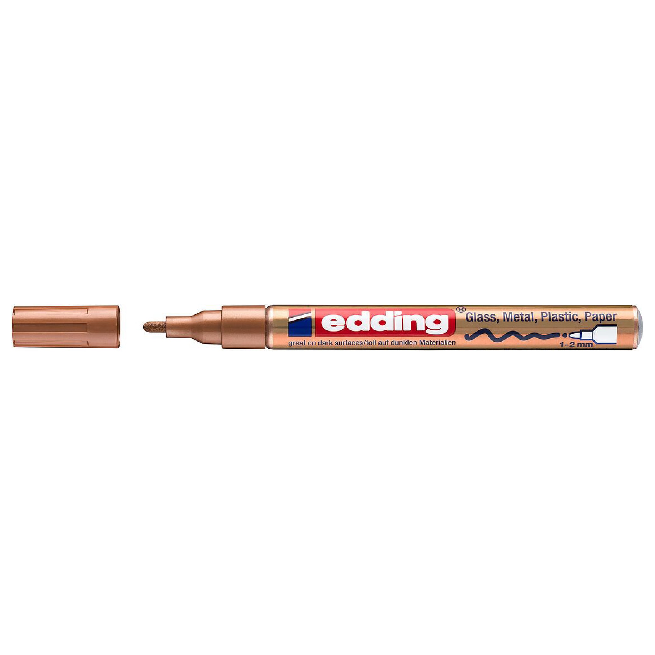 Marcador Óleo Permanente Edding E-751 Cobre
