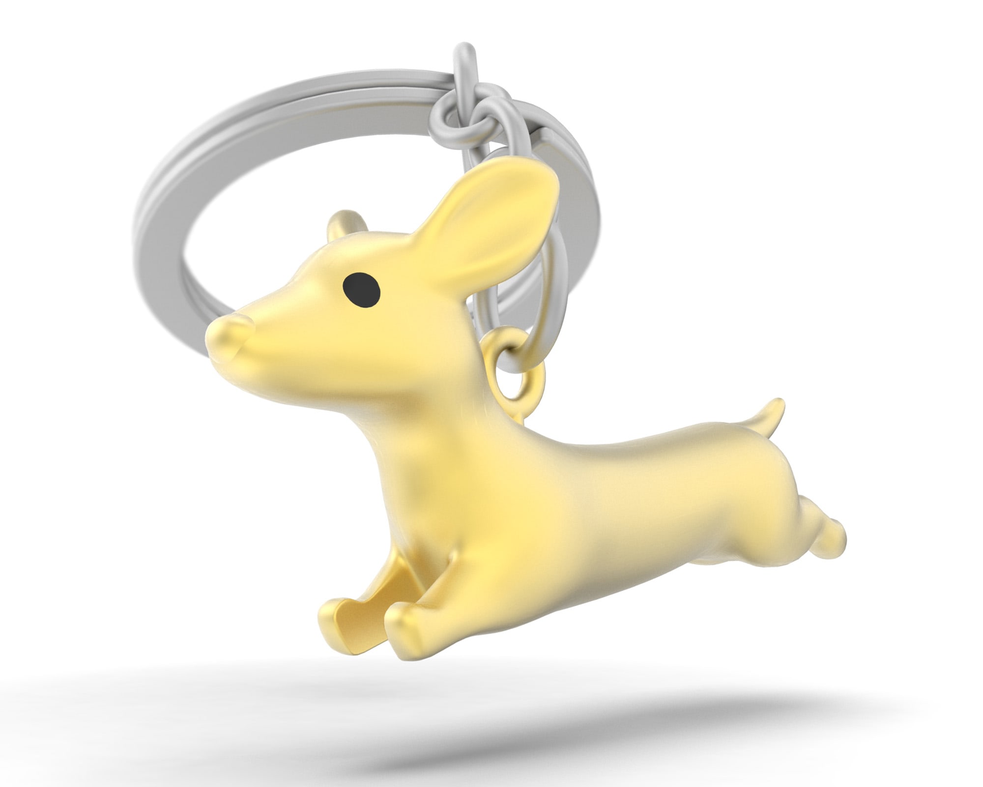 Llavero Metalmorphose Salchicha Dorado Perla