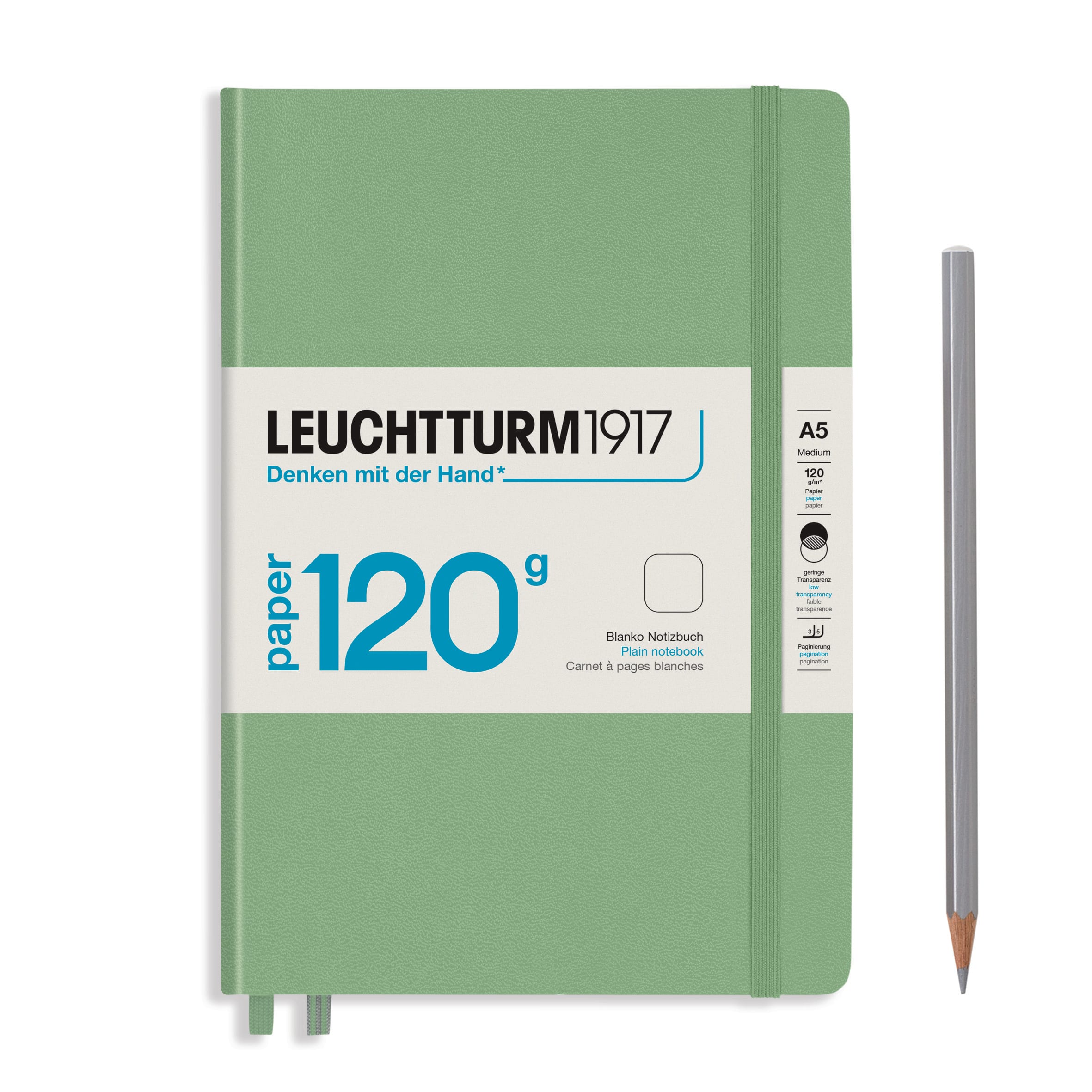 Libreta leuchtturm1917 120G Edition A5 203P Croquis, Sage