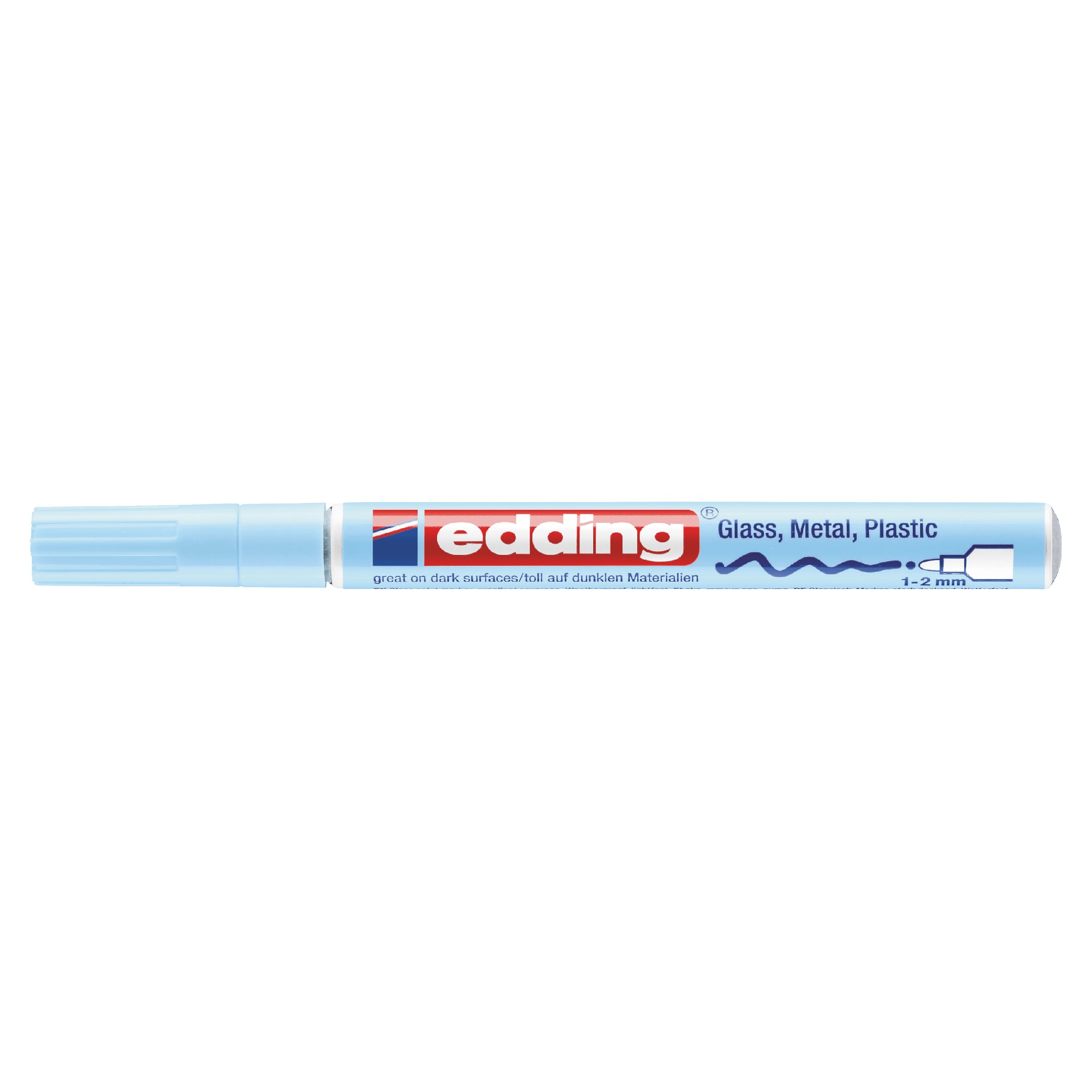 Marcador Óleo Permanente Edding E-751 Azul Pastel