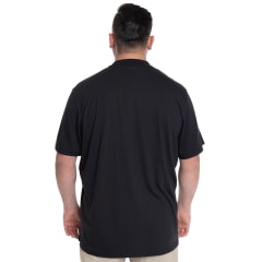 Polera cuello camisero negra KT