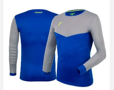 Poleron Arquero Reusch Match Azul-Gris