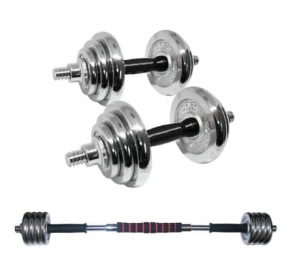 Set Mancuernas Cromadas Olymphus 20 kgs