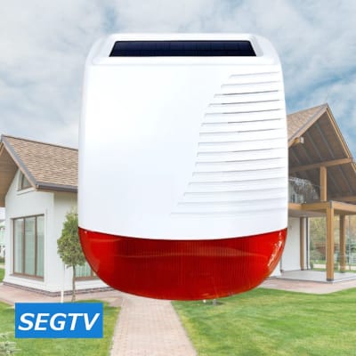 Sirena solar inalámbrica 433Mhz compatible con  ALAR408 y ALAR403