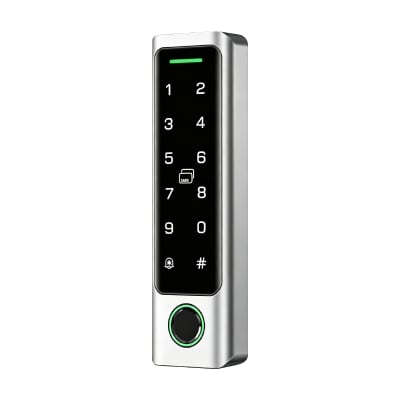 Teclado de control de acceso por huella , clave y tarjetas de doble frecuecia para exterior