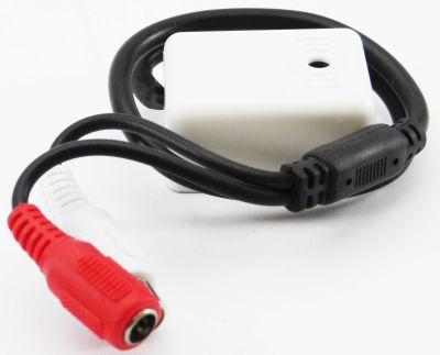 Micrófono para CCTV con conector DC&RCA