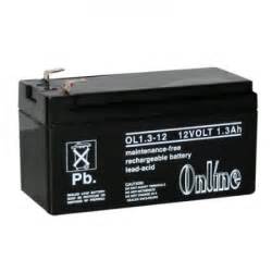 Batería 12V. 1,3A. Libre de Mantención