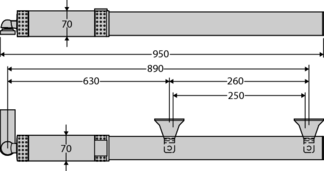 KIT 1 hoja ORO-E HIDRAULICO, 3.50 M,60 APERT. X DIA KIT 1 hoja ORO-E HIDRAULICO, 3.50 M,60 APERT. X DIA